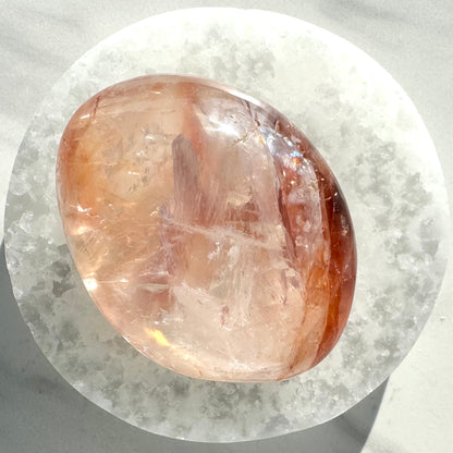 Fire Quartz Palm Stone | Option B