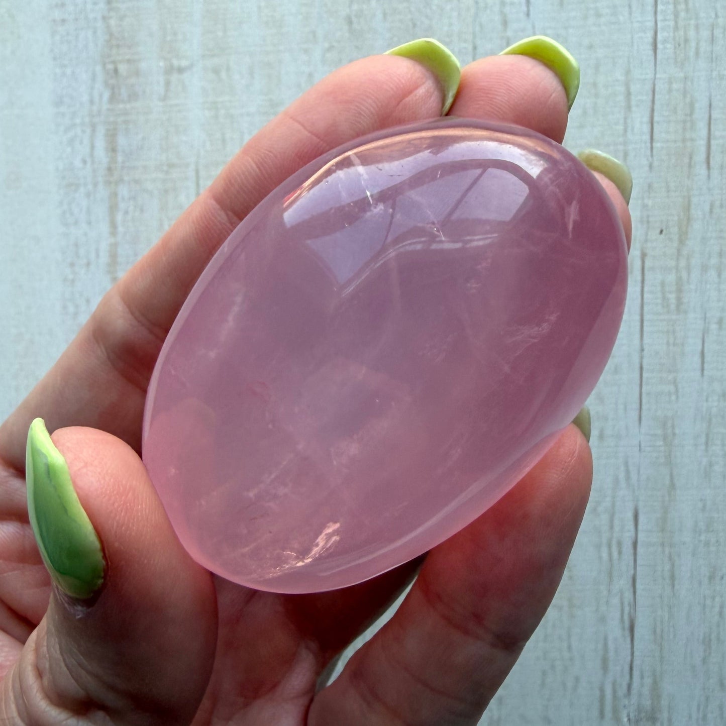 Rose Quartz Palm Stone - AA+ Grade | Option A
