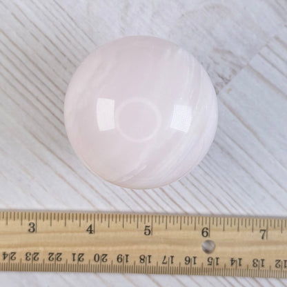 UV Reactive Mangano Calcite Sphere | Option A