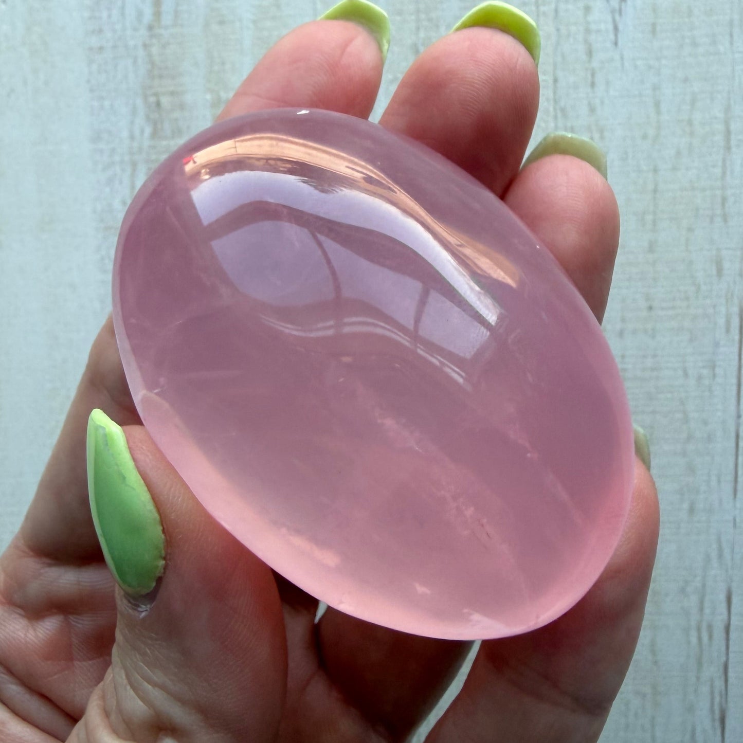 Rose Quartz Palm Stone - AA+ Grade | Option A