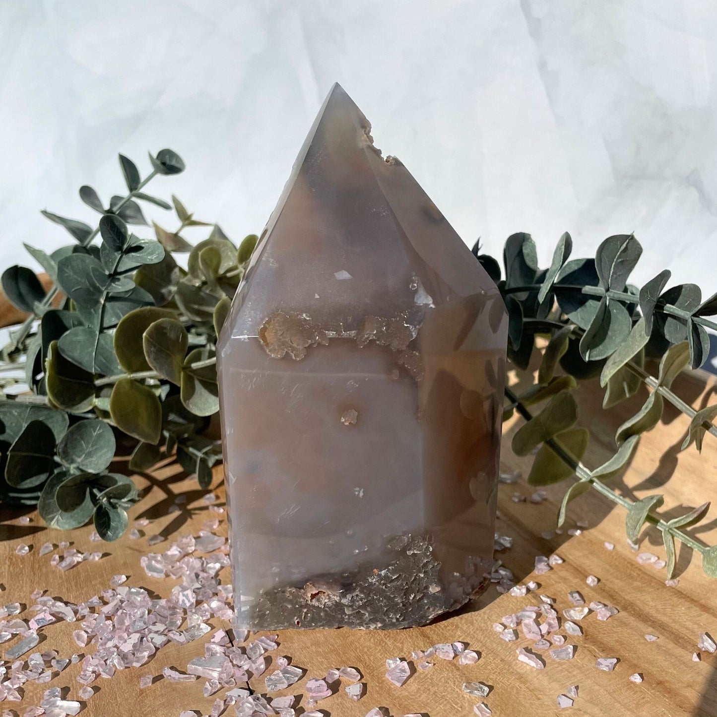druzy agate tower