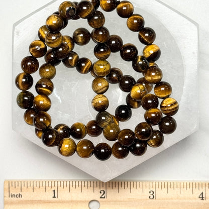 One (1) Golden Tiger’s Eye Bracelet (8mm Bead)