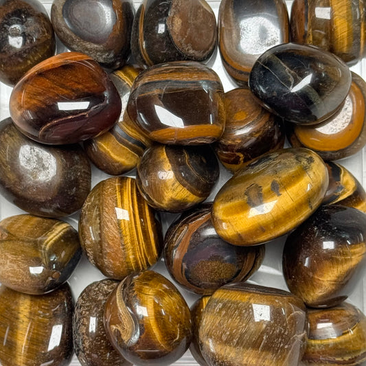 One (1) Beautiful Golden Tiger’s Eye Tumble from South Africa