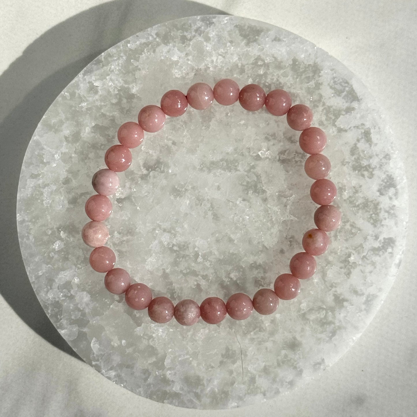 Pink Opal Bracelet (6mm Bead)