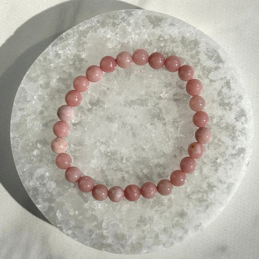 Pink Opal Bracelet (6mm Bead)