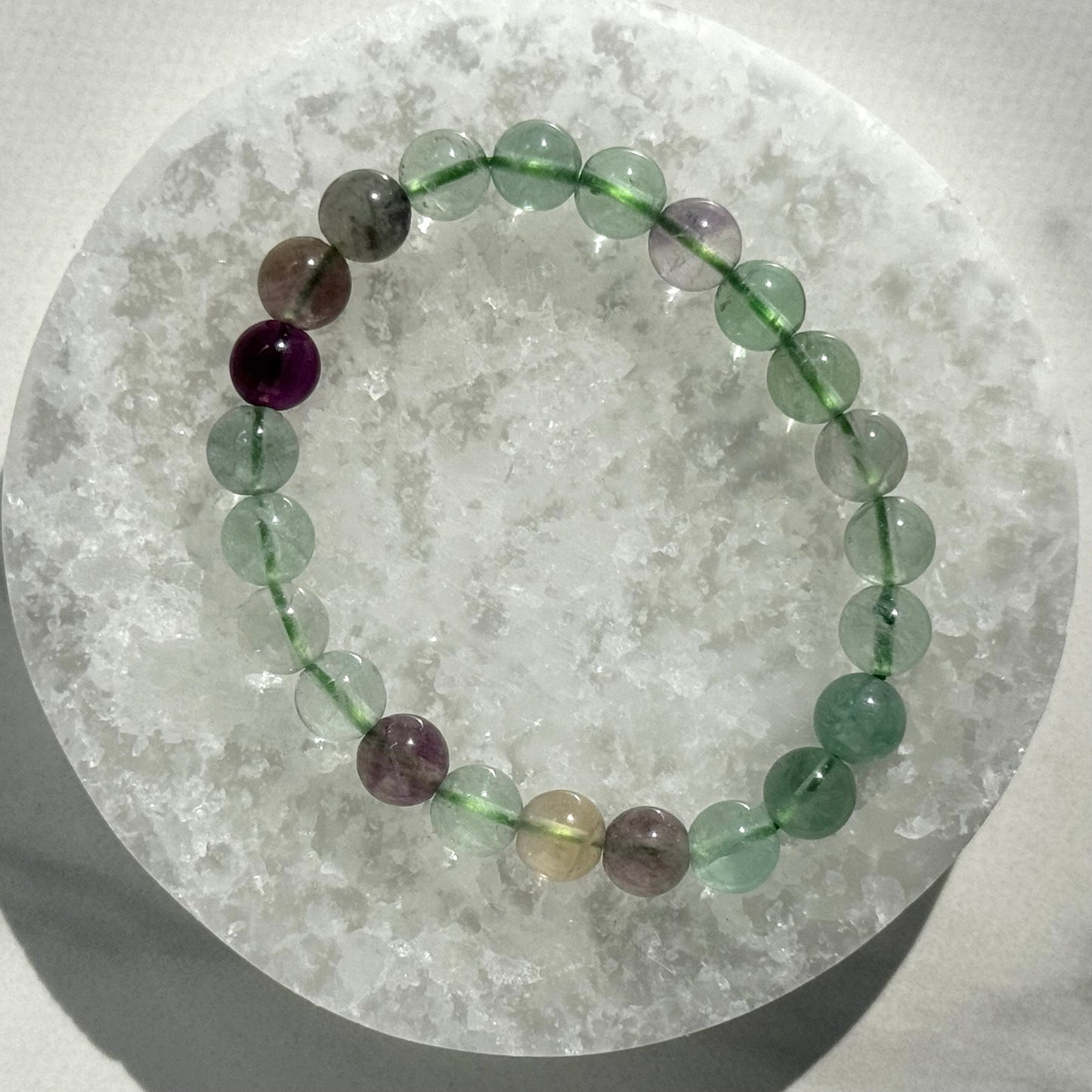 Fluorite Bracelet (8mm Bead)