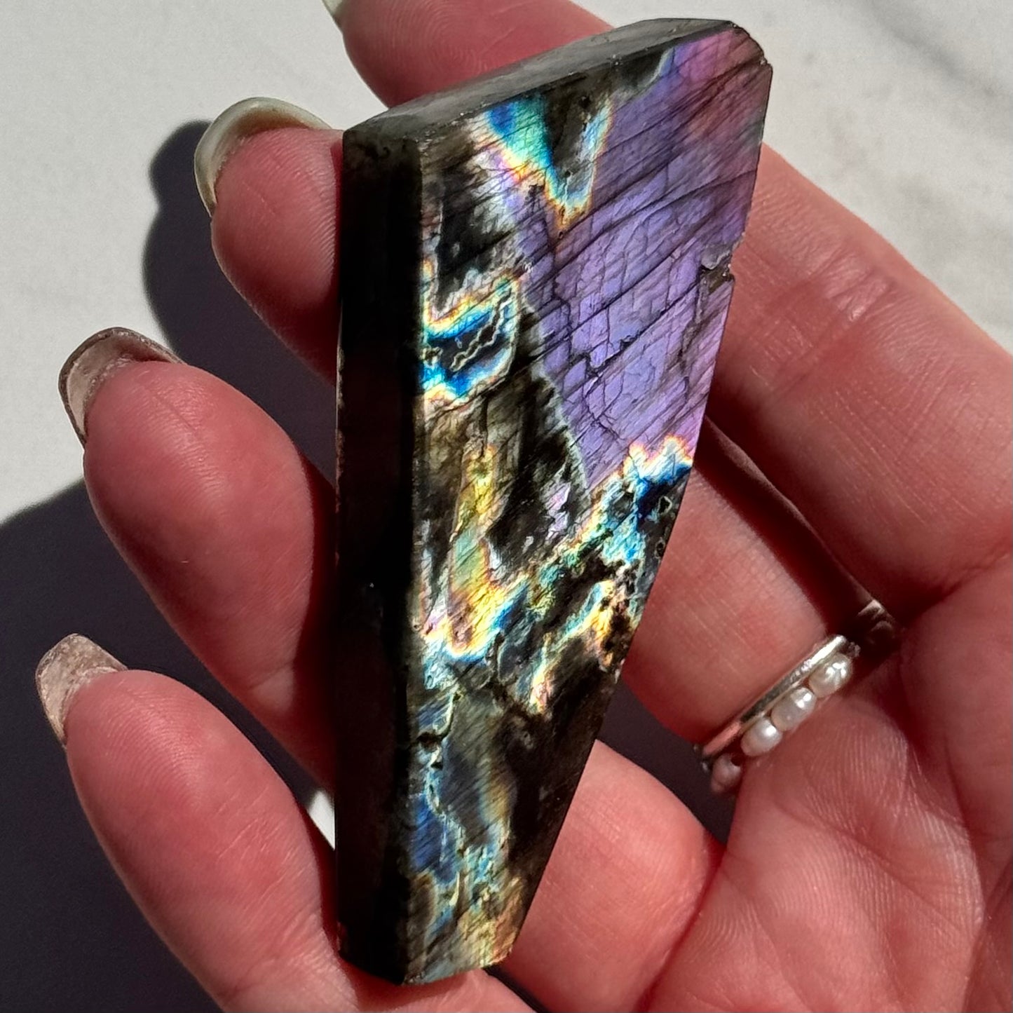 Flat Labradorite Freeform | Option B