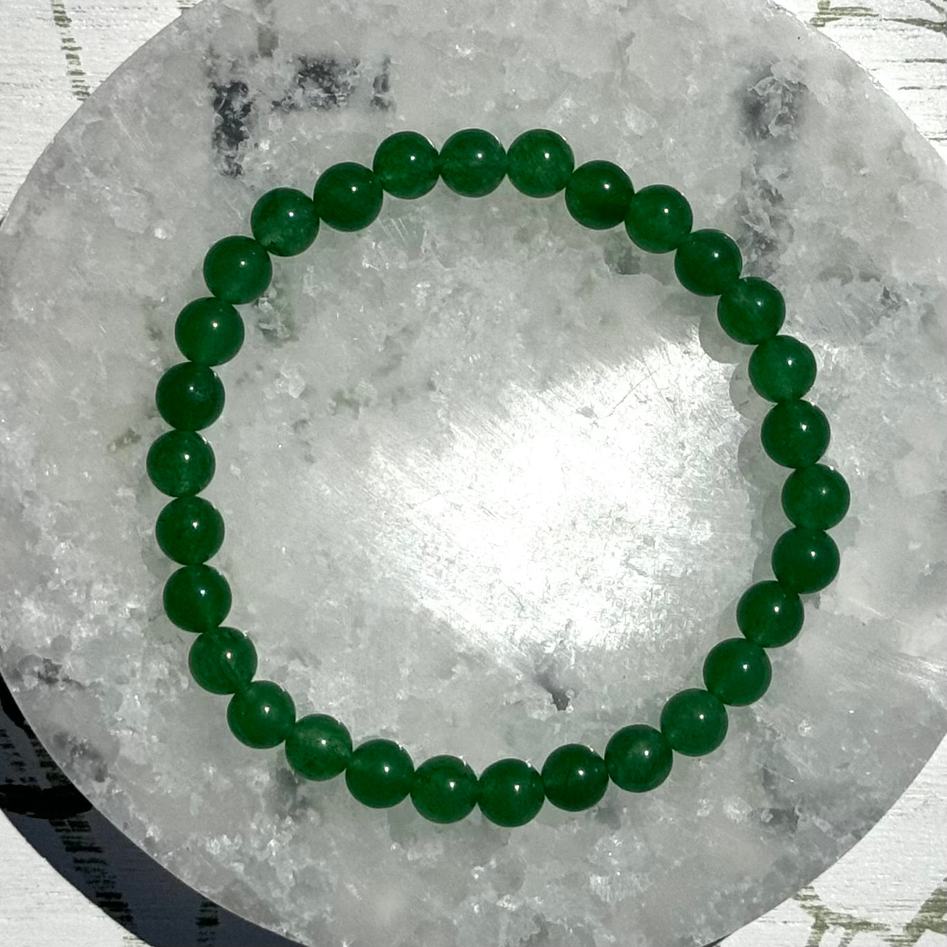 Jade Bracelet from Brazil (6mm Bead)