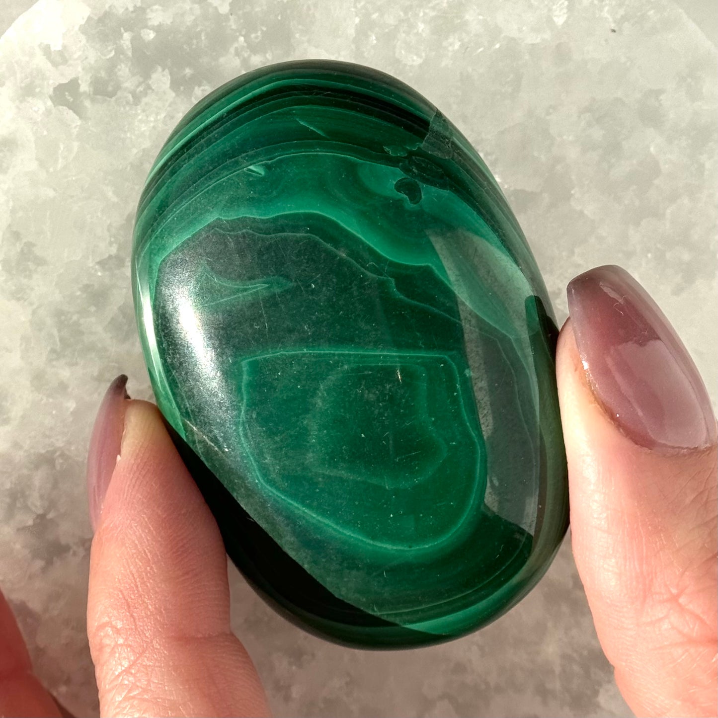 Malachite Palm Stone | Option B
