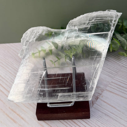 Stunning Crystal Clear Selenite Slab from Morocco