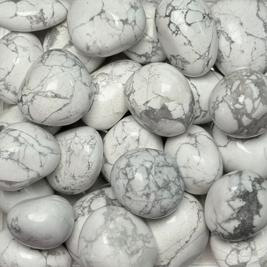 One (1) High Quality Howlite Tumble from South Africa