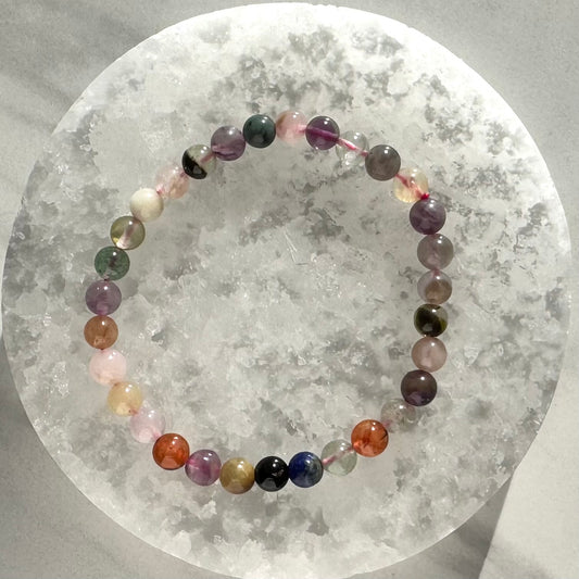Multi-Crystal Beaded Bracelets (6mm Bead)