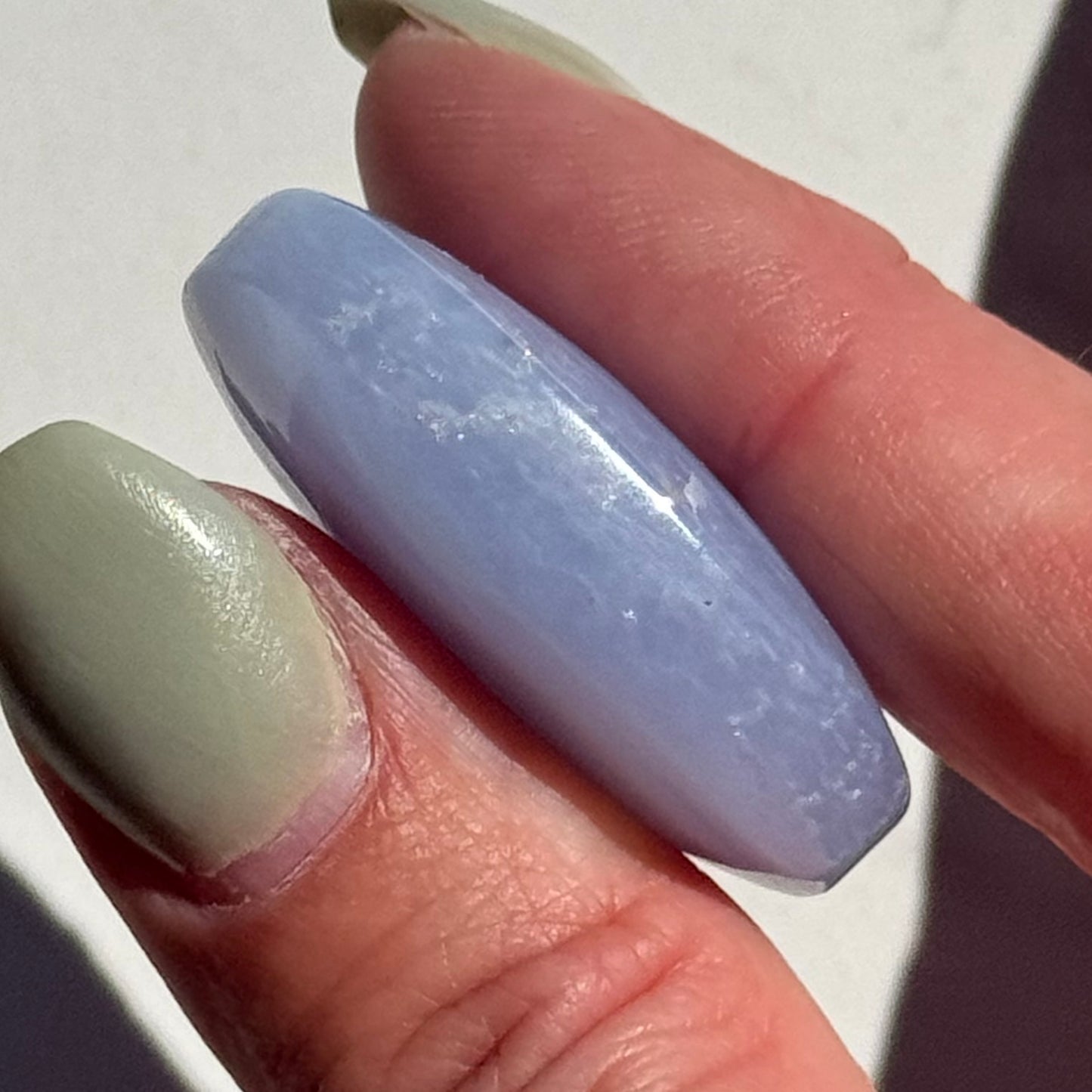 Gorgeous High Quality Blue Lace Agate Mini Palm | Option B