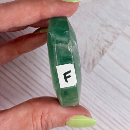 Snowflake Fluorite Palm Stone | Option F