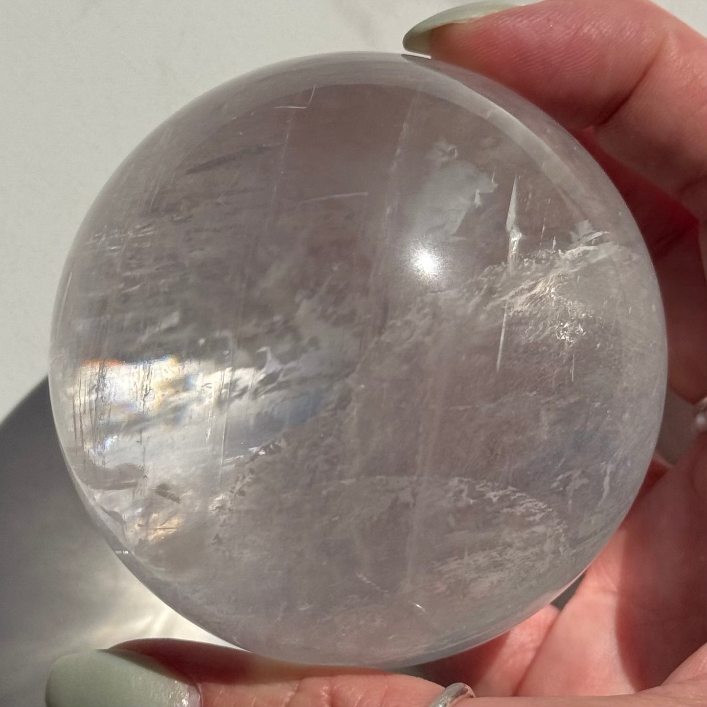 Gorgeous High Quality Optical Calcite "Iceland Spar" Sphere