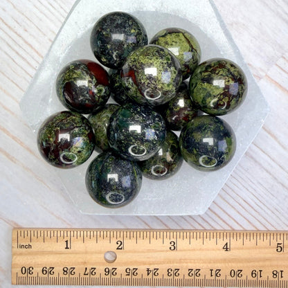 One (1) Dragon's Blood Jasper Mini Sphere