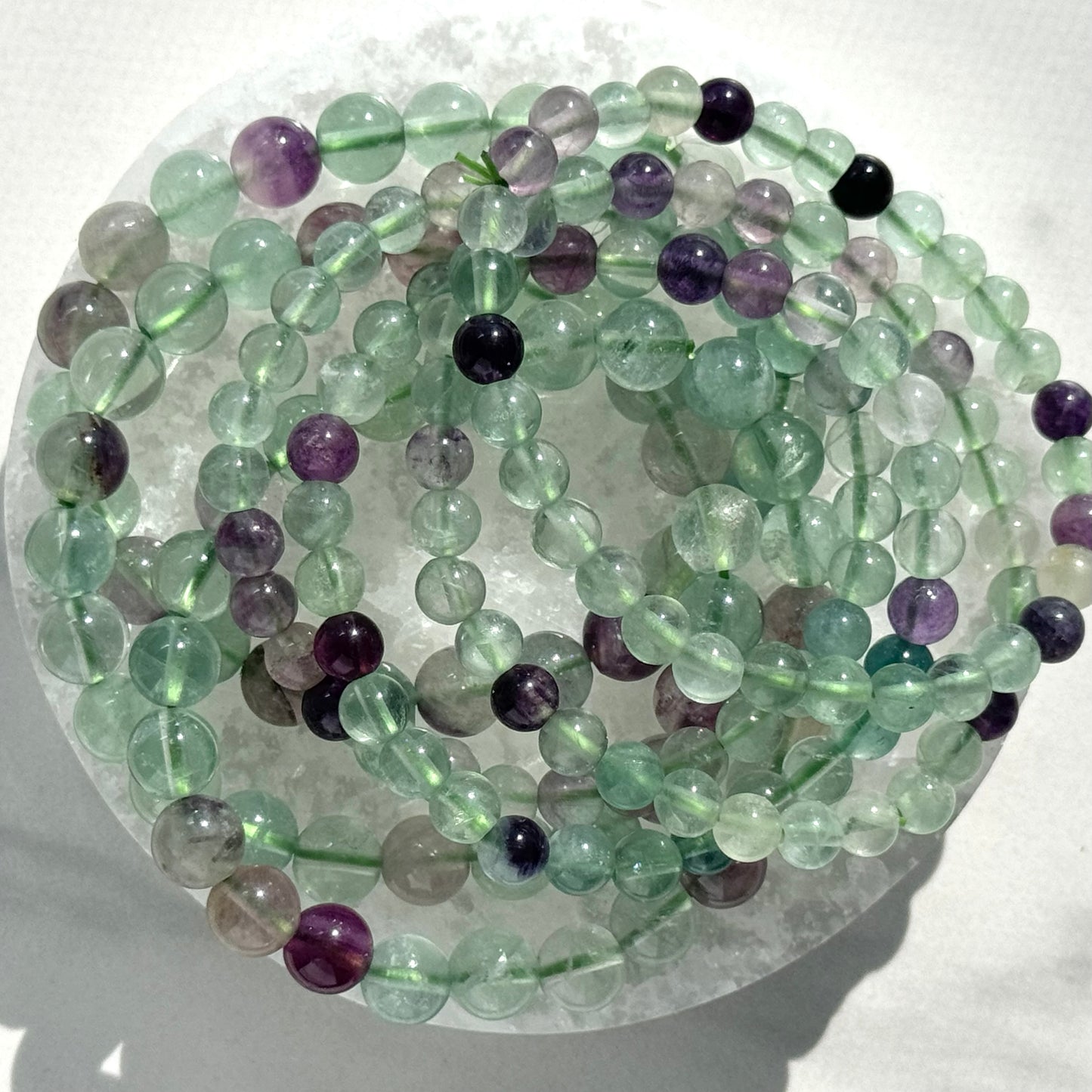 Fluorite Bracelet (6mm Bead)