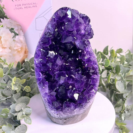 5.11-Inch HIGH QUALITY Amethyst Cluster from Uruguay