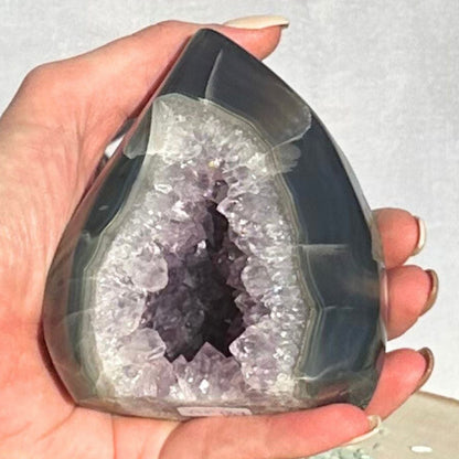 amethyst crystal flame