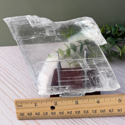 Stunning Crystal Clear Selenite Slab from Morocco