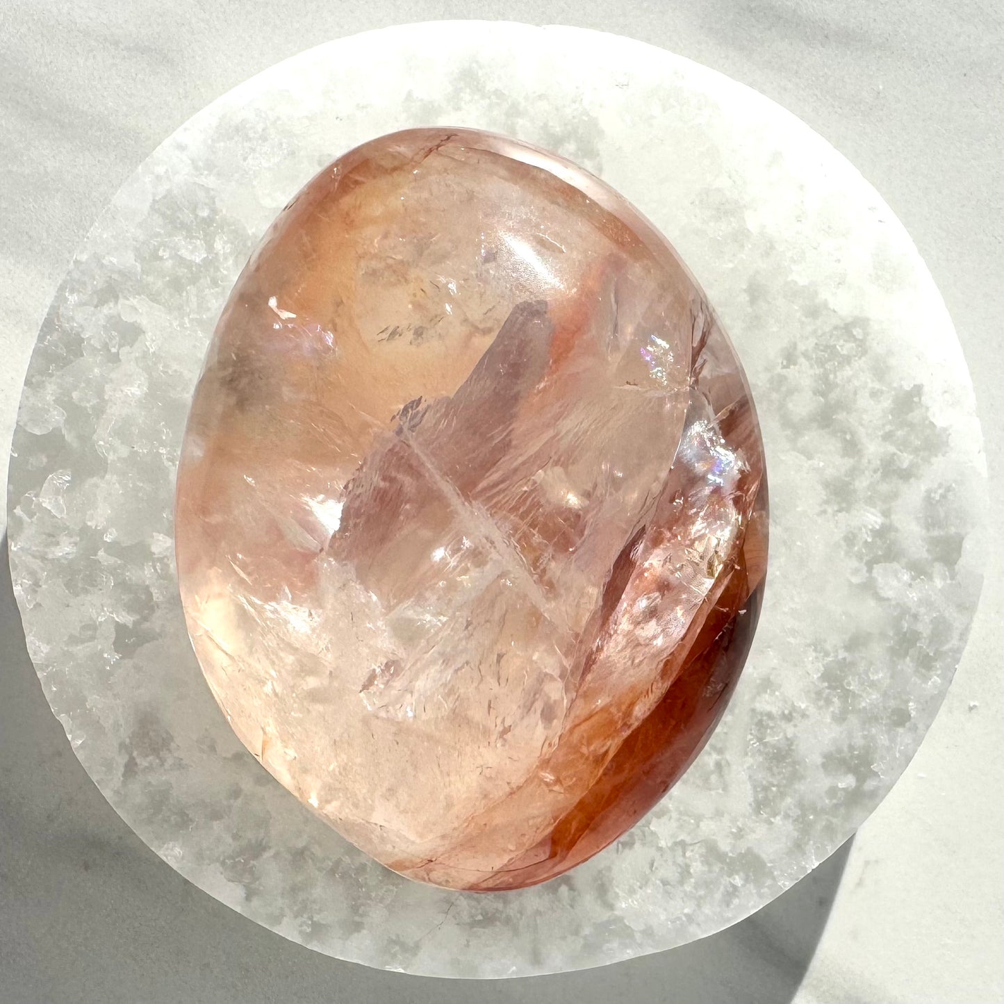 Fire Quartz Palm Stone B
