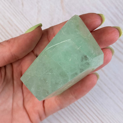 Green “Baja Blast” Fluorite Freeform | Option B