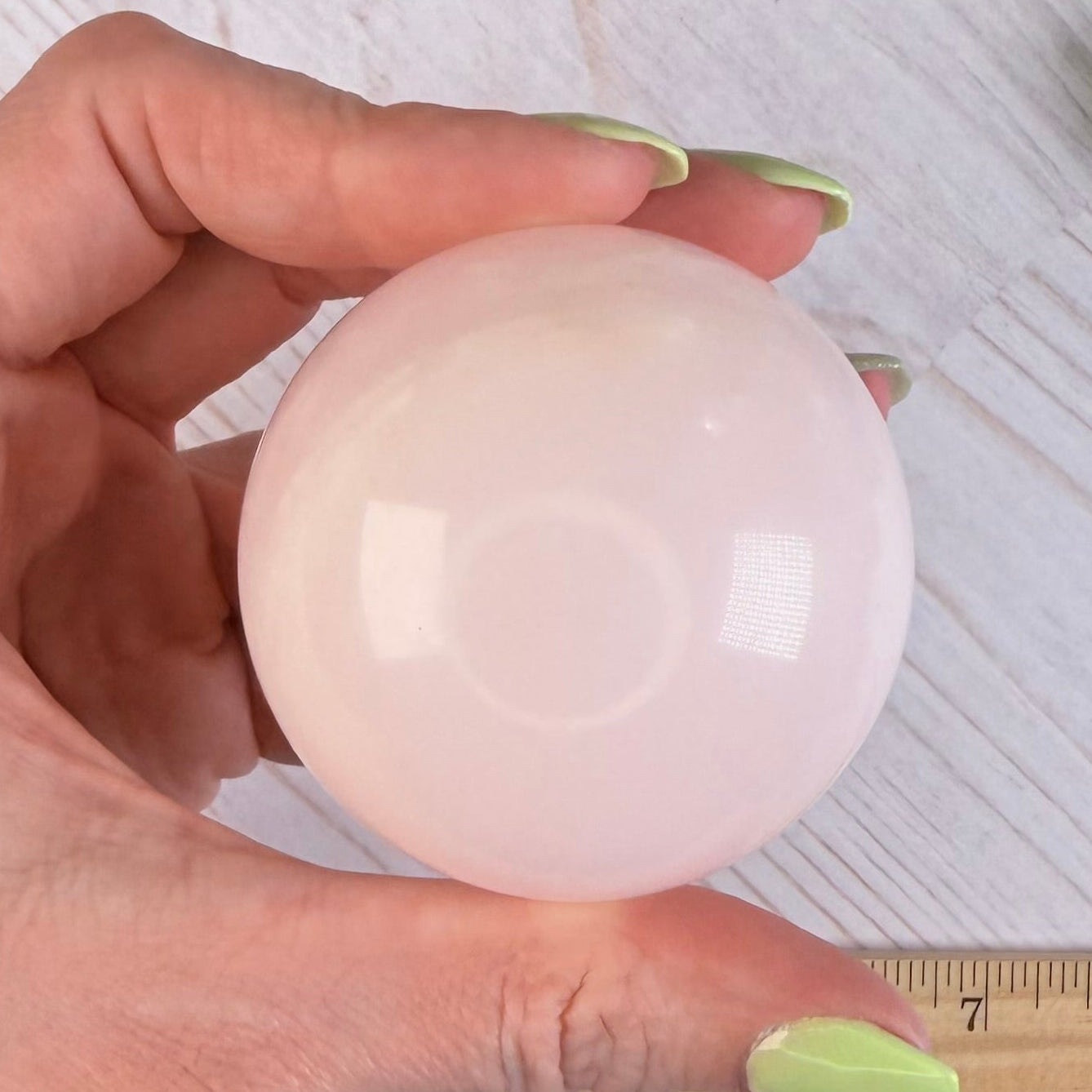 UV Reactive Mangano Calcite Sphere | Option A