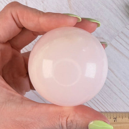 UV Reactive Mangano Calcite Sphere | Option A