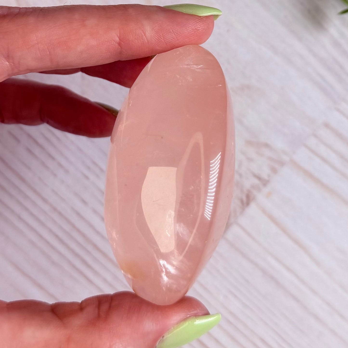 Rose Quartz Palm Stone - AA+ Grade | Option C