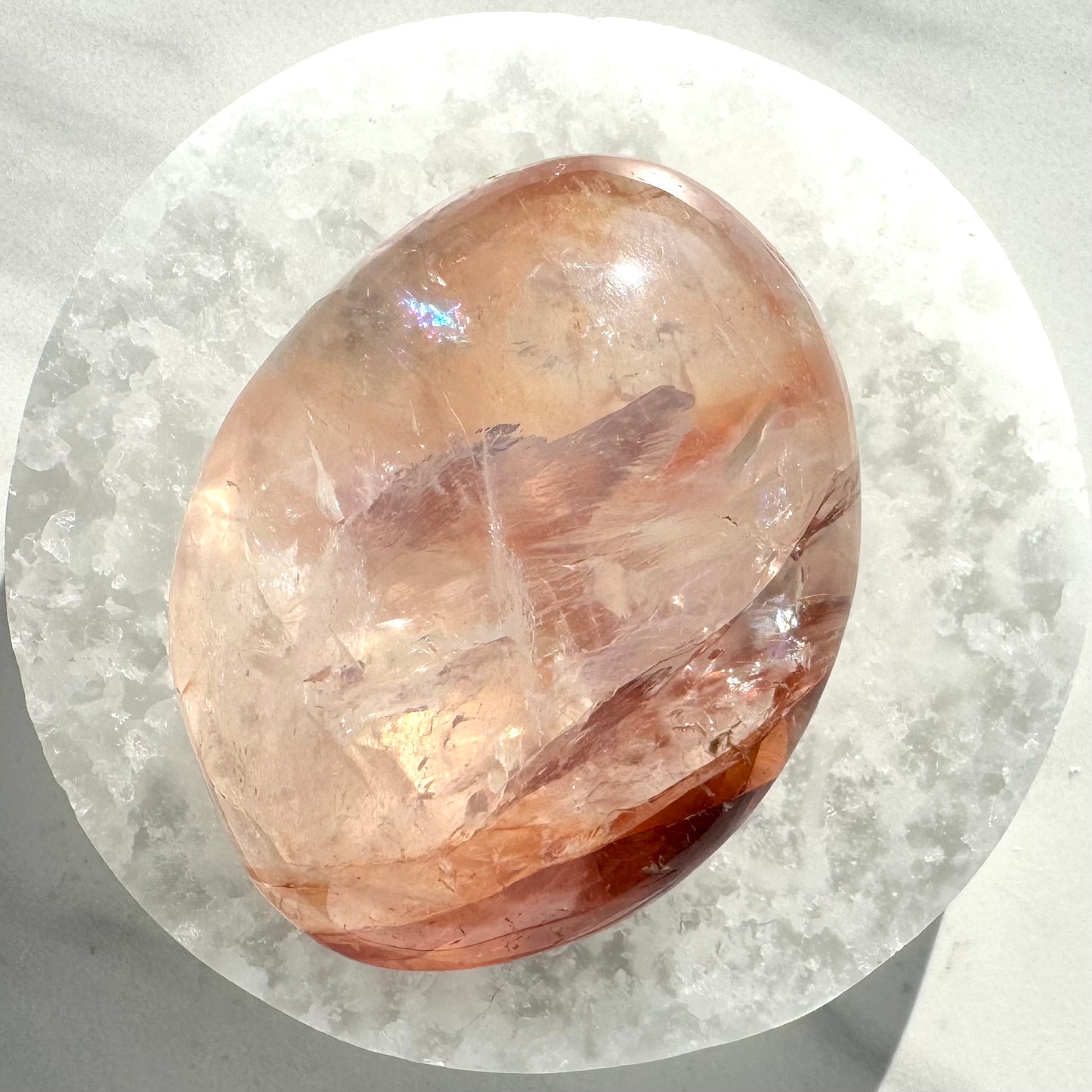 Fire Quartz Palm Stone B