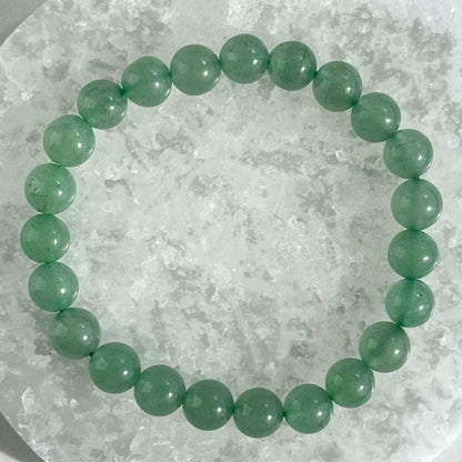 One (1) Green Aventurine Bracelet (8mm Bead)
