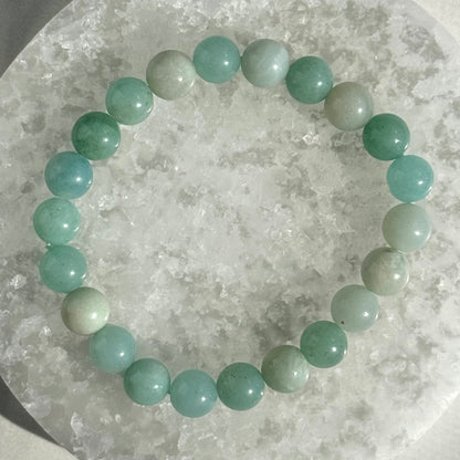 One (1) Caribbean Calcite Bracelet (8mm Bead)