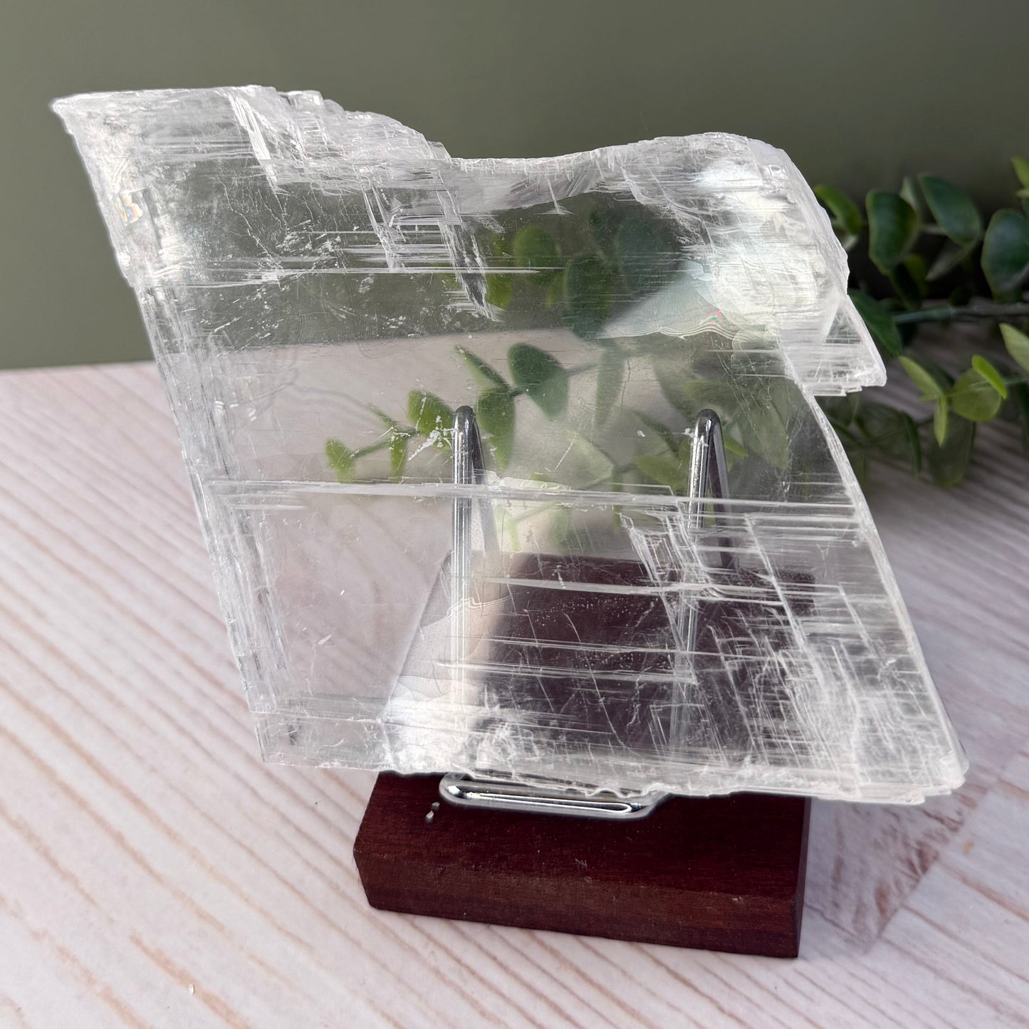 Stunning Crystal Clear Selenite Slab from Morocco