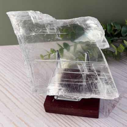Stunning Crystal Clear Selenite Slab from Morocco