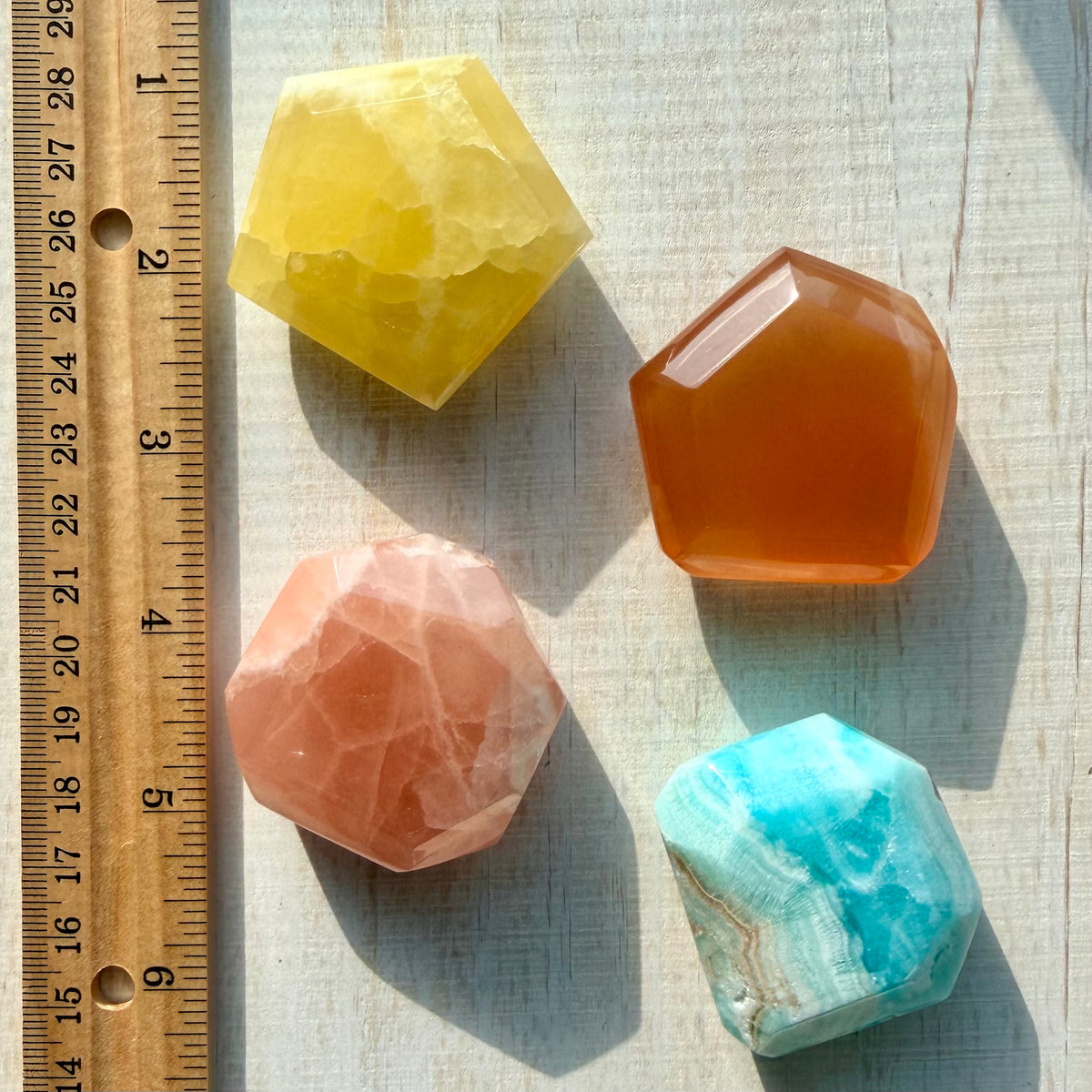 Calcite Freeform | Honey Calcite | Lemon Calcite | Rose Calcite | Caribbean Calcite