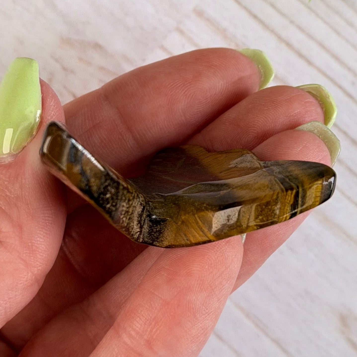 Golden Tiger’s Eye Butterfly Carving