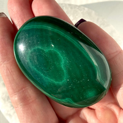 Malachite Palm Stone | Option C