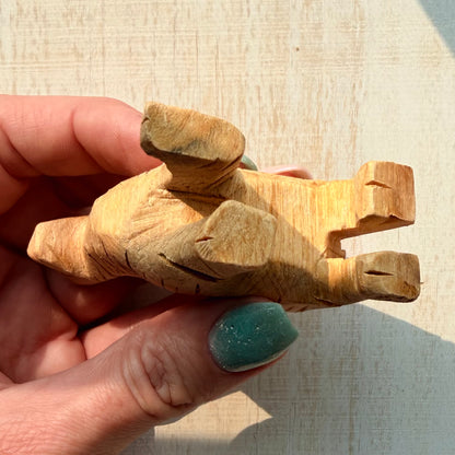 Palo Santo Alpaca Carving | Hand-Carved from Peru