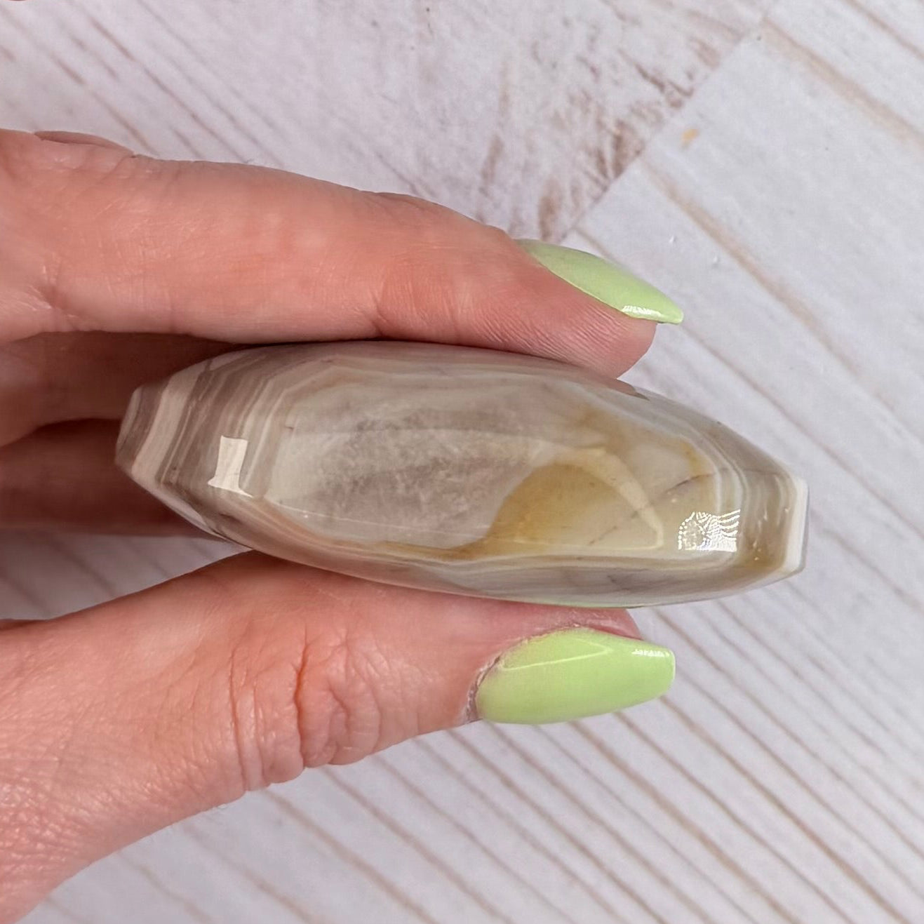 Crazy Lace Amethyst Palm Stone from Mexico | Option I