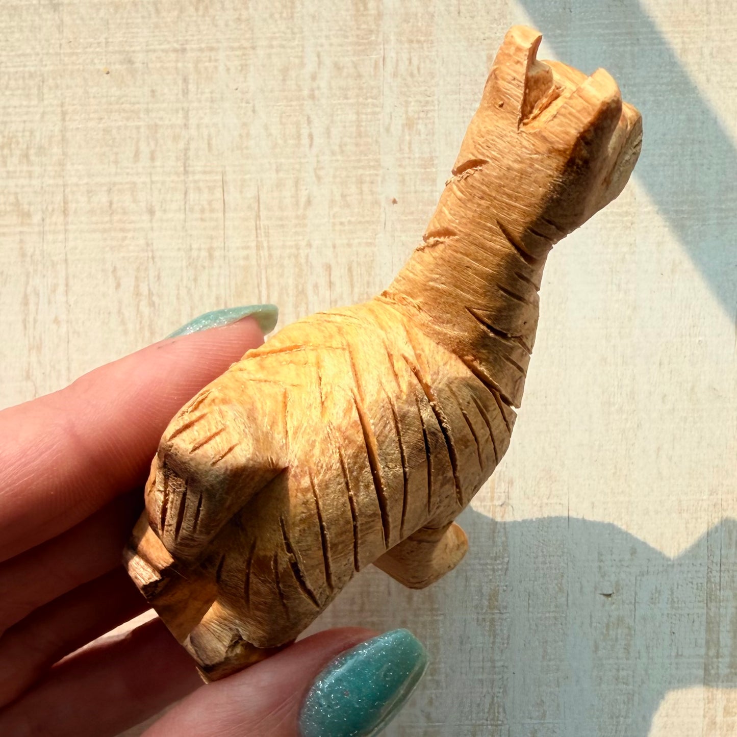 Palo Santo Alpaca Carving | Hand-Carved from Peru