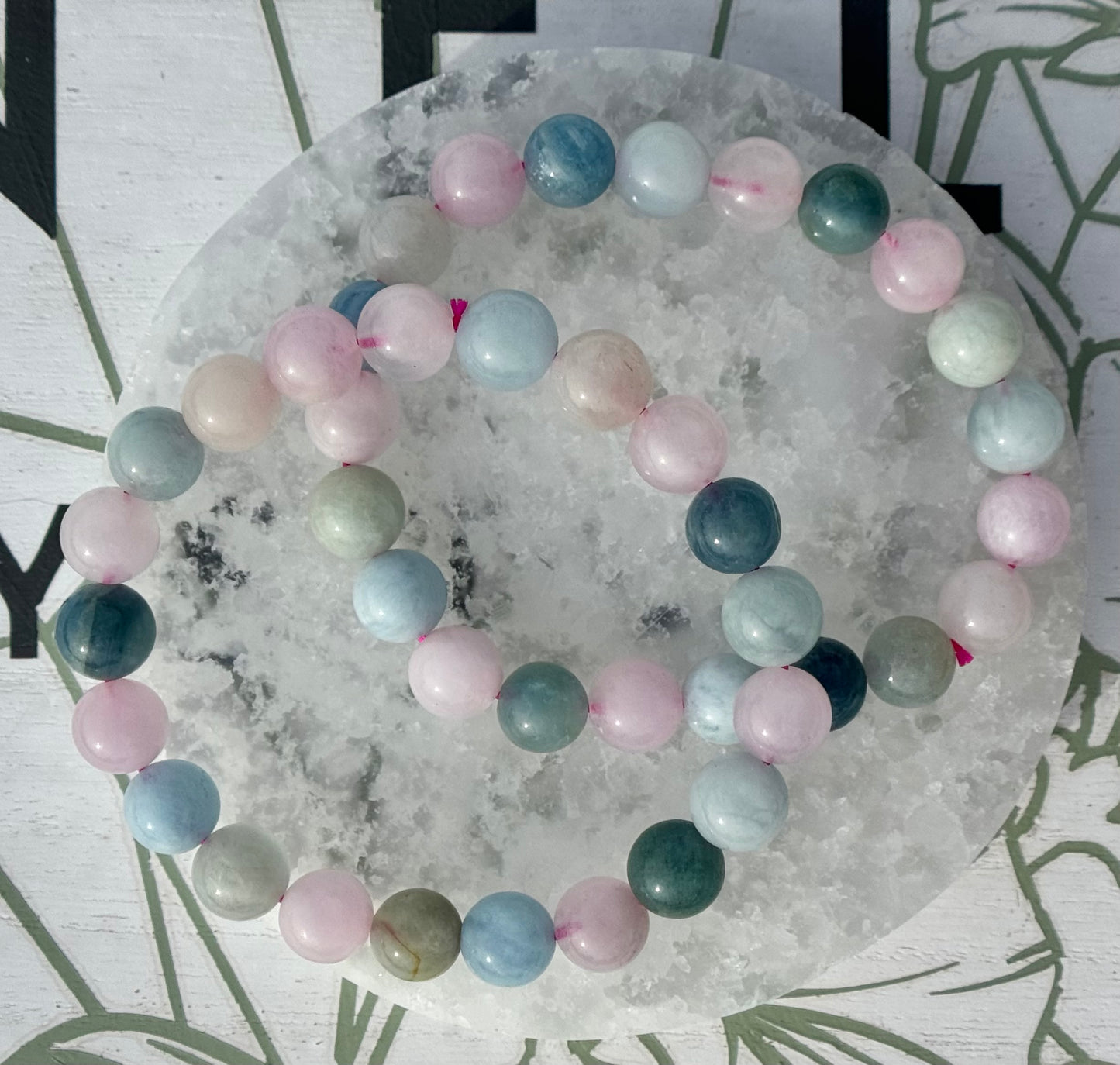 Morganite Bracelets from Brazil (9mm Bead)