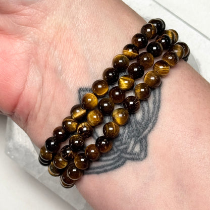 One (1) Golden Tiger’s Eye Bracelet (6mm Bead)