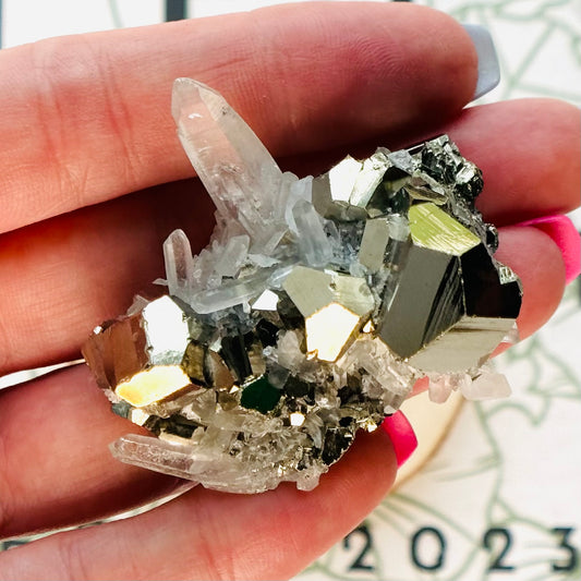 Pyrite in Quartz Specimen