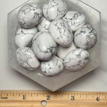 One (1) High Quality Howlite Tumble from South Africa