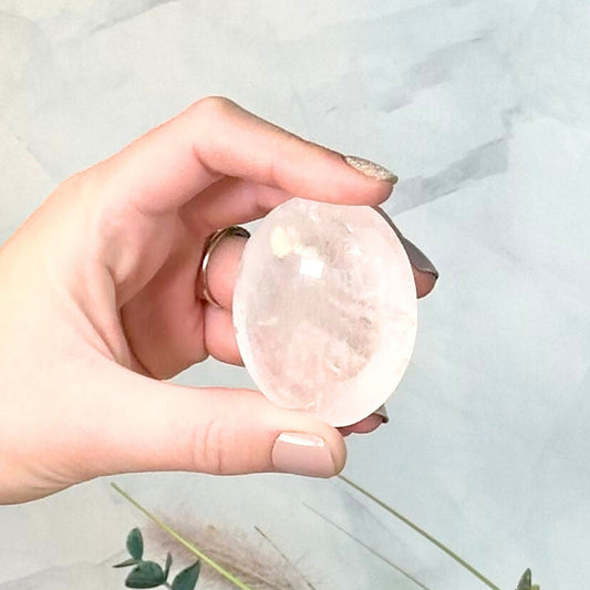 Clear Quartz Palm Stones