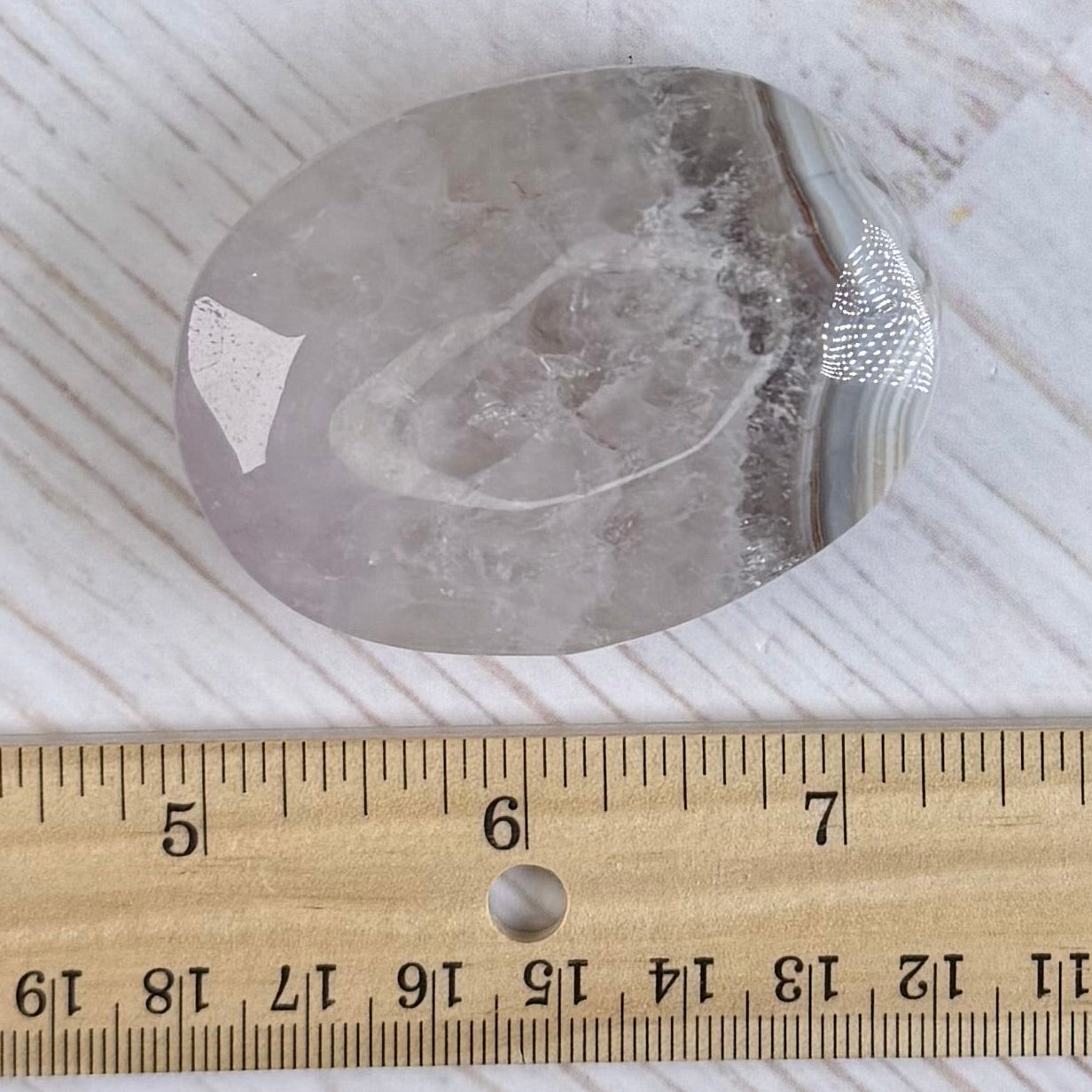 Crazy Lace Amethyst Palm Stone from Mexico | Option C
