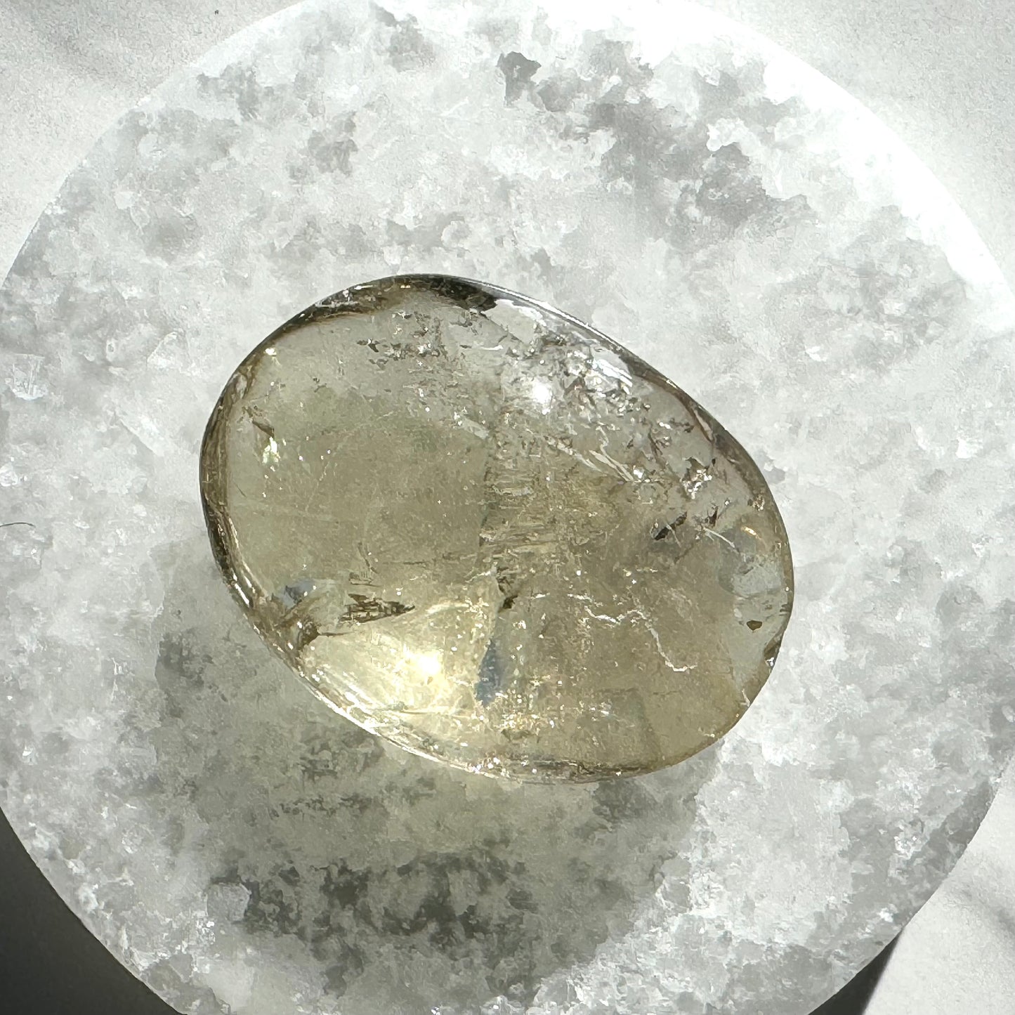 Beautiful High-Quality Citrine Palm Stone G