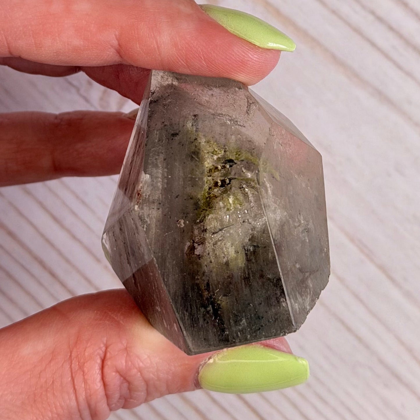 Garden Quartz Freeform - Lodolite Inclusion Quartz | Option C