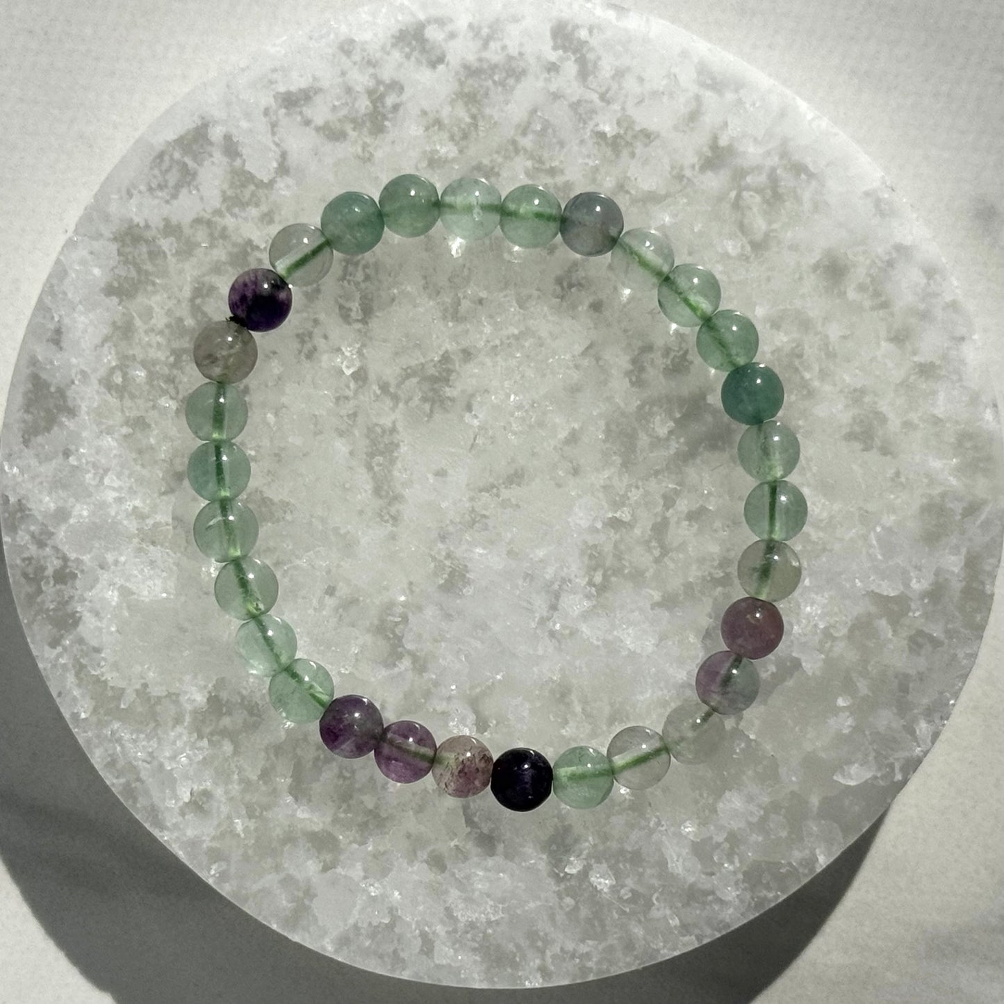 Fluorite Bracelet (6mm Bead)