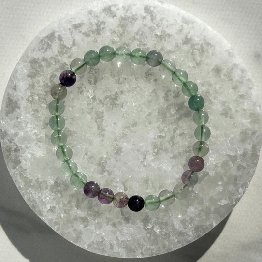 Fluorite Bracelet (6mm Bead)